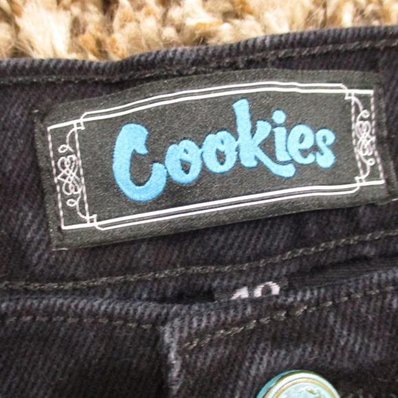 Cookies Jeans Men's 40x33 Black Straight Leg Stretch Denim - Picture 6 of 8